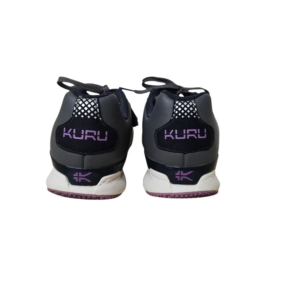 Kuru Quantum Womens Size 7.5 Gray Purple Mesh Athletic Walking Sneakers Gorpcore